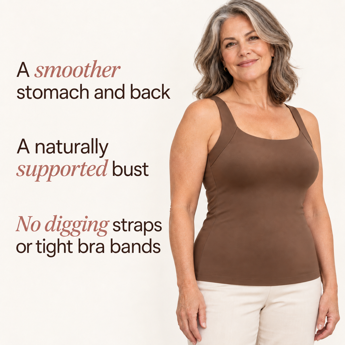 Built-In Bra Smoothing Tank